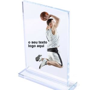 Troféu acrílico personalizado grande