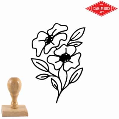 carimbo-de-madeira-flores-malmequer