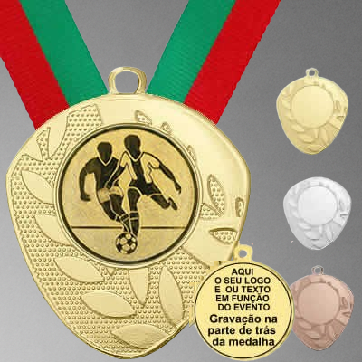 Medalhas Futebol personalizadas-Em metal, Garantia Satisfação