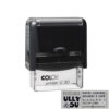 Carimbo automático COLOP Printer P30 preto com personalização de pastelaria