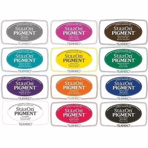 almofada-de-tinta-tsukineko-pigmento VARIAS CORES