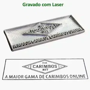 Borracha gravada a laser para substituição em carimbos personalizados