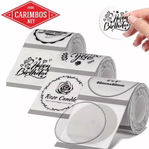 etiquetas transparentes personalizaveis autoadesivas 50x50 mm